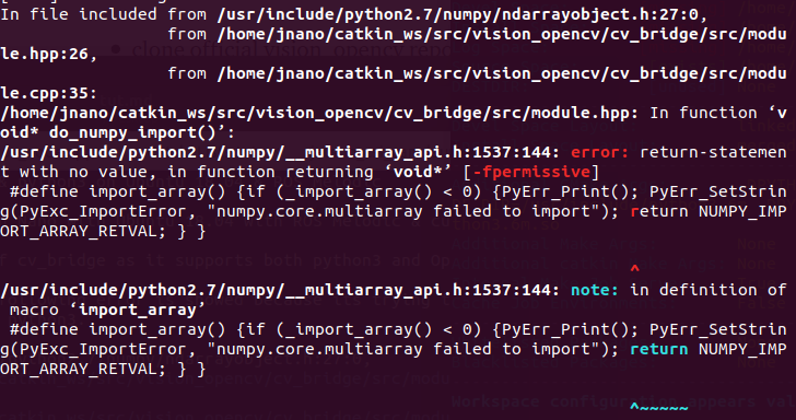 Cyan Infinite - Compiling Ros Cv_Bridge With Python 3